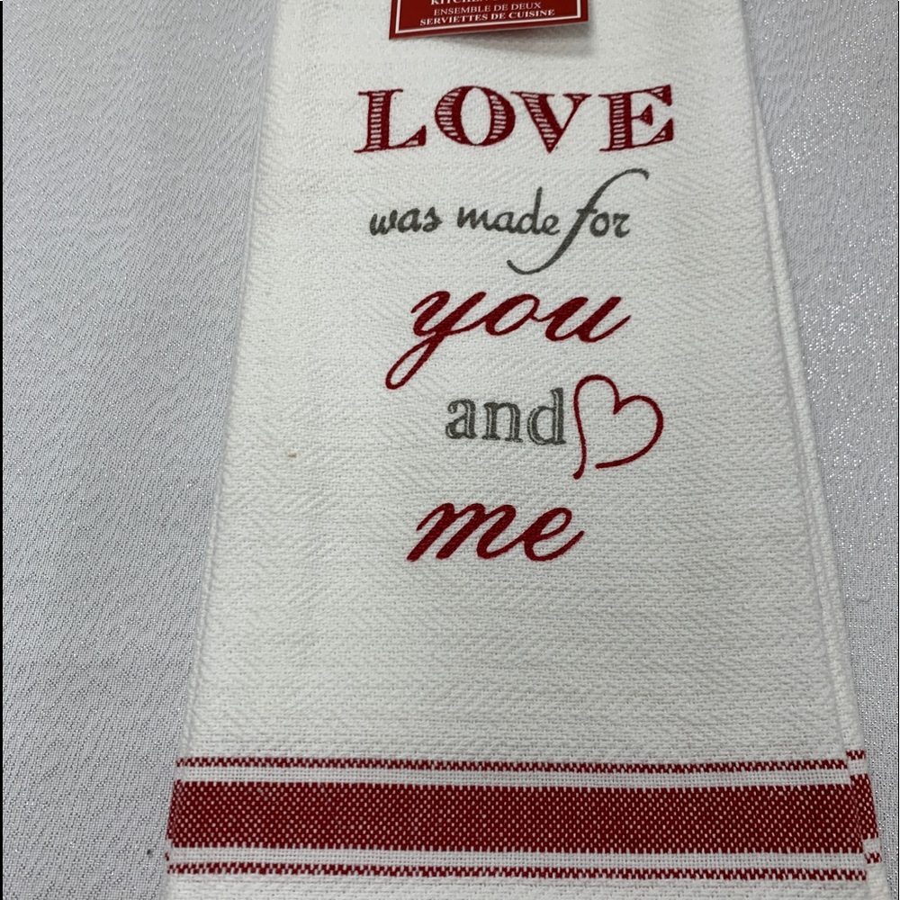 WB LOVE WAS MADE FOR YOU AND ME Kitchen Towe…